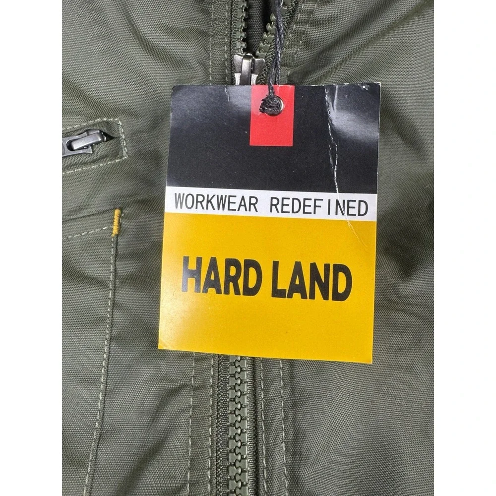 Hard Land Men's Insulated Winter Jacket-OD Green, Size M, Durable Workwear, NWT